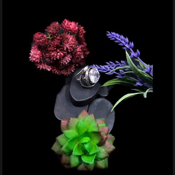 NWOT Sterling Silver AAA ex large CZ Ring - Picture 8 of 14